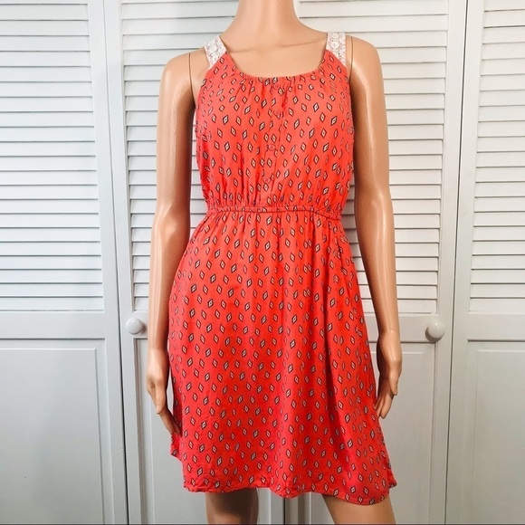 2/$25 MOSSIMO SUPPLY CO Orange Sleeveless Dress Size Small - Picture 1 of 8